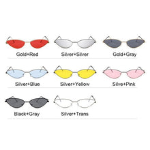Load image into Gallery viewer, Classic Cat Eye Alloy Sunglasses Women Brand Designer Small Frame Sun Glasses Female Vintage Metal Oculos Feminino