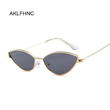 Load image into Gallery viewer, Classic Cat Eye Alloy Sunglasses Women Brand Designer Small Frame Sun Glasses Female Vintage Metal Oculos Feminino