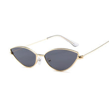 Load image into Gallery viewer, Classic Cat Eye Alloy Sunglasses Women Brand Designer Small Frame Sun Glasses Female Vintage Metal Oculos Feminino