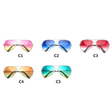 Carica l'immagine nel visualizzatore di Gallery, Classic Colorful Ocean Sunglasses Gradient Men and Women Clear Lens Colorful Transparent Sun Glasses Red Pink Yellow