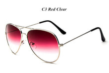 Carica l'immagine nel visualizzatore di Gallery, Classic Colorful Ocean Sunglasses Gradient Men and Women Clear Lens Colorful Transparent Sun Glasses Red Pink Yellow