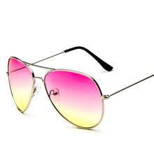 Carica l'immagine nel visualizzatore di Gallery, Classic Colorful Ocean Sunglasses Gradient Men and Women Clear Lens Colorful Transparent Sun Glasses Red Pink Yellow