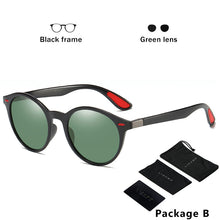 Load image into Gallery viewer, Classic Design Ultralight TR90 Round Polarized Sunglasses Men Women Mirror Sun Glasses Driving Travelling Shades oculos De Sol