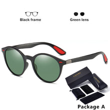 Load image into Gallery viewer, Classic Design Ultralight TR90 Round Polarized Sunglasses Men Women Mirror Sun Glasses Driving Travelling Shades oculos De Sol