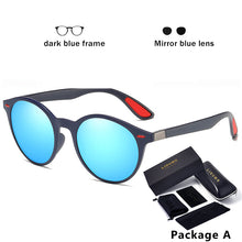 Load image into Gallery viewer, Classic Design Ultralight TR90 Round Polarized Sunglasses Men Women Mirror Sun Glasses Driving Travelling Shades oculos De Sol