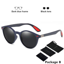 Load image into Gallery viewer, Classic Design Ultralight TR90 Round Polarized Sunglasses Men Women Mirror Sun Glasses Driving Travelling Shades oculos De Sol