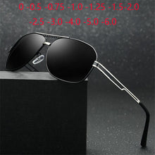 Load image into Gallery viewer, Classic Driving Polarized Sunglasses Men Outdoor Anti-glare Myopia Lens Prescription Sunglasses Male 0 -0.5 -0.75 -1.0 To -6.0