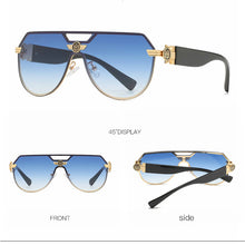 Load image into Gallery viewer, Classic Rimless Pilot Sunglasses Men Women  Brand Designer Vintage Siamese Lens Travel Driving Sun Glasses UV400