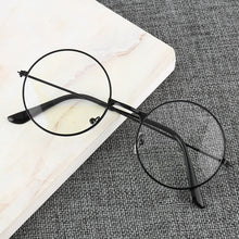 Load image into Gallery viewer, Classic Round Frame Square Optical Glasses Transparent Ladies Men&#39;s Anti-Blu-ray Anti-radiation Simple Glasses