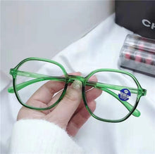 Load image into Gallery viewer, Classic Round Frame Square Optical Glasses Transparent Ladies Men&#39;s Anti-Blu-ray Anti-radiation Simple Glasses