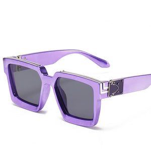 Classic Square Sunglasses Men Women  Brand Designer Vintage Travel Driving Big Frame ins Sun Glasses Shades UV400
