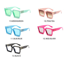Load image into Gallery viewer, Classic Square Sunglasses Men Women  Brand Designer Vintage Travel Driving Big Frame ins Sun Glasses Shades UV400