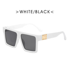 Load image into Gallery viewer, Classic Vintage Big Frame Square Sunglasses Women Men 2023  Brand Design Flat Top Sun Glasses Travel Shades UV400