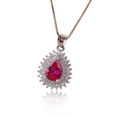 Classic Gem necklaces & pendants For Women Noble Design Nice Curb Chain Wedding Fashion sterling-silver-jewelry