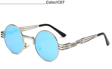 Load image into Gallery viewer, Classic Gothic Steampunk Polarized Men Sunglasses Round Women Brand Designer Vintage Metal Sun Glasses UV400 Oculos