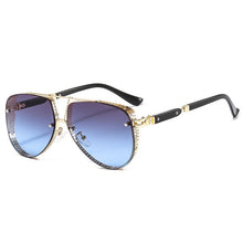 Carica l'immagine nel visualizzatore di Gallery, Classic Gothic Steampunk Style Round Sunglasses Men Women Brand Designer Retro Round Metal Frame Colorful Lens Sun Glasses
