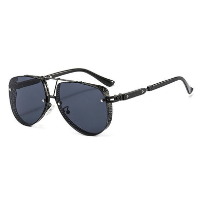 Classic Gothic Steampunk Style Round Sunglasses Men Women Brand Designer Retro Round Metal Frame Colorful Lens Sun Glasses