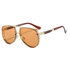 Carica l'immagine nel visualizzatore di Gallery, Classic Gothic Steampunk Style Round Sunglasses Men Women Brand Designer Retro Round Metal Frame Colorful Lens Sun Glasses
