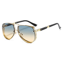 Carica l'immagine nel visualizzatore di Gallery, Classic Gothic Steampunk Style Round Sunglasses Men Women Brand Designer Retro Round Metal Frame Colorful Lens Sun Glasses