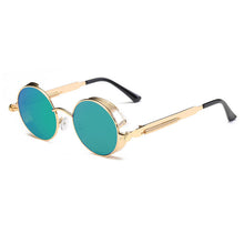 Load image into Gallery viewer, Classic Gothic Steampunk Sunglasses Brand Design Men Women Vintage Metal Punk Round Sun glasses UV400 Shades