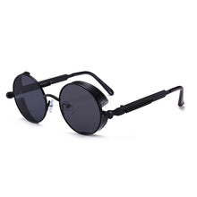 Load image into Gallery viewer, Classic Gothic Steampunk Sunglasses Brand Design Men Women Vintage Metal Punk Round Sun glasses UV400 Shades