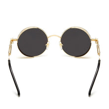 Load image into Gallery viewer, Classic Gothic Steampunk Sunglasses Brand Design Men Women Vintage Metal Punk Round Sun glasses UV400 Shades