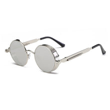 Load image into Gallery viewer, Classic Gothic Steampunk Sunglasses Brand Design Men Women Vintage Metal Punk Round Sun glasses UV400 Shades