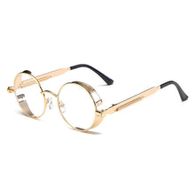 Load image into Gallery viewer, Classic Gothic Steampunk Sunglasses Brand Design Men Women Vintage Metal Punk Round Sun glasses UV400 Shades