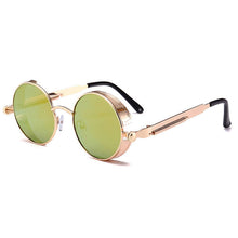 Load image into Gallery viewer, Classic Gothic Steampunk Sunglasses Brand Design Men Women Vintage Metal Punk Round Sun glasses UV400 Shades
