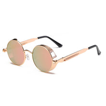 Load image into Gallery viewer, Classic Gothic Steampunk Sunglasses Brand Design Men Women Vintage Metal Punk Round Sun glasses UV400 Shades