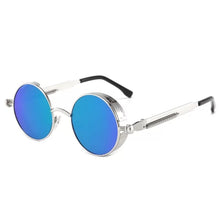 Carica l&#39;immagine nel visualizzatore di Gallery, Classic Gothic Steampunk Sunglasses  Brand Designer High Quality Men and Women Retro Round Metal Frame Sunglasses UV400