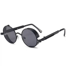 Carica l&#39;immagine nel visualizzatore di Gallery, Classic Gothic Steampunk Sunglasses  Brand Designer High Quality Men and Women Retro Round Metal Frame Sunglasses UV400
