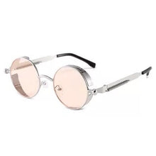 Carica l&#39;immagine nel visualizzatore di Gallery, Classic Gothic Steampunk Sunglasses  Brand Designer High Quality Men and Women Retro Round Metal Frame Sunglasses UV400