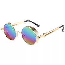 Carica l&#39;immagine nel visualizzatore di Gallery, Classic Gothic Steampunk Sunglasses  Brand Designer High Quality Men and Women Retro Round Metal Frame Sunglasses UV400