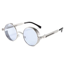 Carica l&#39;immagine nel visualizzatore di Gallery, Classic Gothic Steampunk Sunglasses  Brand Designer High Quality Men and Women Retro Round Metal Frame Sunglasses UV400
