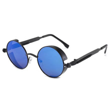 Carica l&#39;immagine nel visualizzatore di Gallery, Classic Gothic Steampunk Sunglasses  Brand Designer High Quality Men and Women Retro Round Metal Frame Sunglasses UV400