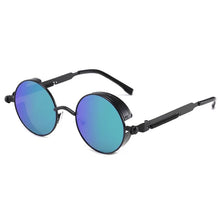 Carica l&#39;immagine nel visualizzatore di Gallery, Classic Gothic Steampunk Sunglasses  Brand Designer High Quality Men and Women Retro Round Metal Frame Sunglasses UV400