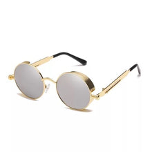 Carica l&#39;immagine nel visualizzatore di Gallery, Classic Gothic Steampunk Sunglasses  Brand Designer High Quality Men and Women Retro Round Metal Frame Sunglasses UV400