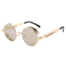 Carica l&#39;immagine nel visualizzatore di Gallery, Classic Gothic Steampunk Sunglasses  Brand Designer High Quality Men and Women Retro Round Metal Frame Sunglasses UV400