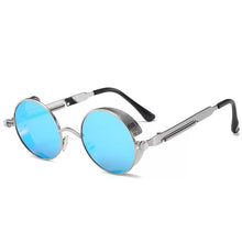 Carica l&#39;immagine nel visualizzatore di Gallery, Classic Gothic Steampunk Sunglasses  Brand Designer High Quality Men and Women Retro Round Metal Frame Sunglasses UV400