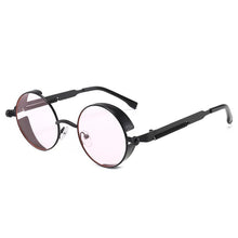 Carica l&#39;immagine nel visualizzatore di Gallery, Classic Gothic Steampunk Sunglasses  Brand Designer High Quality Men and Women Retro Round Metal Frame Sunglasses UV400