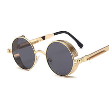 Load image into Gallery viewer, Classic Gothic Steampunk Sunglasses Male  Brand Designer  Men And Women Retro Round Metal Frame UV400