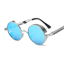 Load image into Gallery viewer, Classic Gothic Steampunk Sunglasses Male  Brand Designer  Men And Women Retro Round Metal Frame UV400