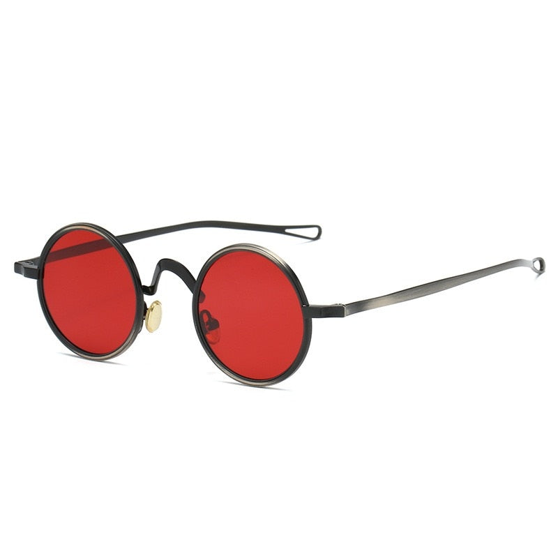 Classic Gothic Steampunk Sunglasses Men Women  Brand Designer Vintage Round Frame Anti-uv400 Male Mirror Sunglasses oakley