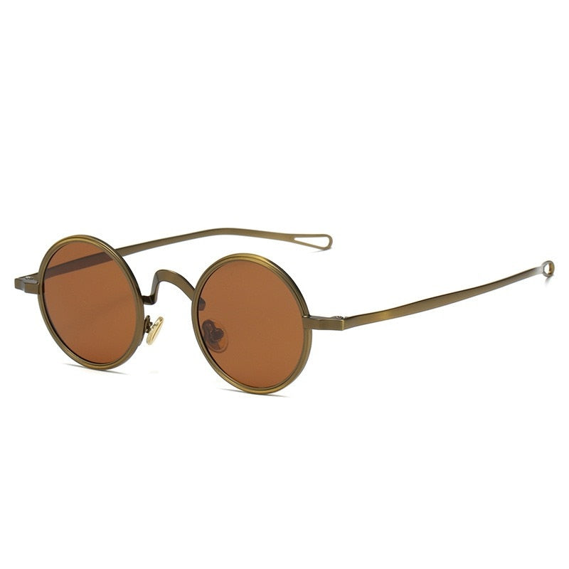 Classic Gothic Steampunk Sunglasses Men Women  Brand Designer Vintage Round Frame Anti-uv400 Male Mirror Sunglasses oakley