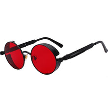 Load image into Gallery viewer, Classic Gothic Steampunk Sunglasses Sun Glasses Men Women Brand Designer  Vintage Round Glasses  Driving Goggle UV400