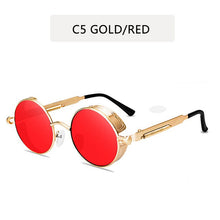 Load image into Gallery viewer, Classic Gothic Steampunk Sunglasses Sun Glasses Men Women Brand Designer Vintage Round Glasses Driving Goggle UV400