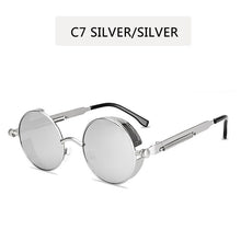 Load image into Gallery viewer, Classic Gothic Steampunk Sunglasses Sun Glasses Men Women Brand Designer  Vintage Round Glasses  Driving Goggle UV400