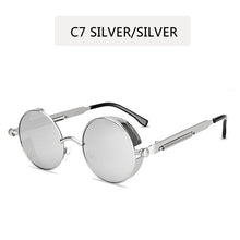 Load image into Gallery viewer, Classic Gothic Steampunk Sunglasses Sun Glasses Men Women Brand Designer Vintage Round Glasses Driving Goggle UV400