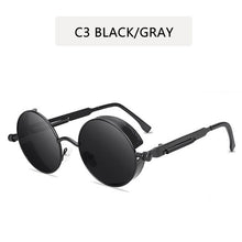 Load image into Gallery viewer, Classic Gothic Steampunk Sunglasses Sun Glasses Men Women Brand Designer Vintage Round Glasses Driving Goggle UV400